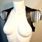 Colibri handmade Italian leather waistcoat with cascading chains