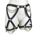 Prodigy Italian leather leg harness belt strapping waist and thigh