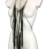 Roma handmade chain halter top on Italian leather straps