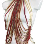 Hong Kong handmade adjustable chain halter top with vertical chains