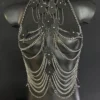 Paris handmade Italian leather chain top with close collarbone cut