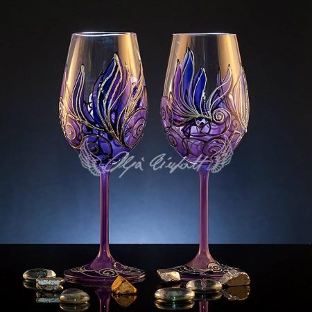 GLASSES VINO - DUAL MOTION AMETHYST BLOOM EDITION (Set of 2)