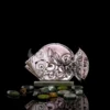 Orata glass fish in translucent Crystal Edition, hand painted with light-refracting brushwork