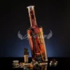 Ember Edition hand painted decorative glass bottle with warm glowing tones