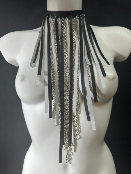 NECKLACE NIAGARA Black & White